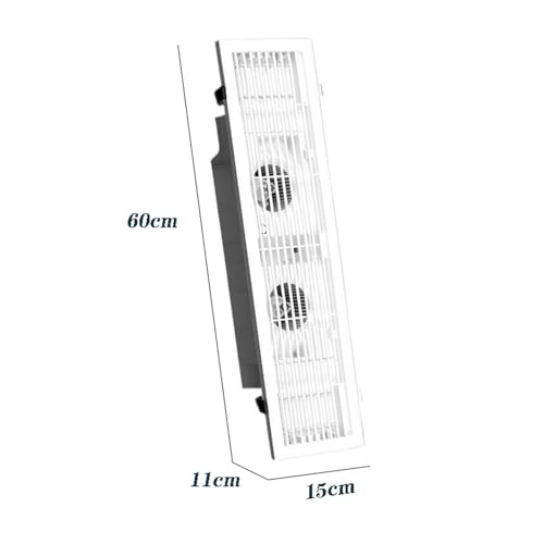Ventilador de ventilación rectangular potente para extracción 15 x 60 cm para baño y comedor miniatura 2
