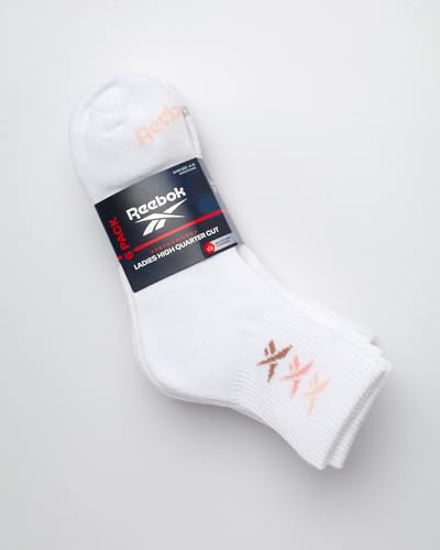 Reebok Women's Socks - Cushion High Quarter Cut Socks (6 Pack)2