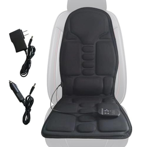 Mppchhn Cojín Masajeador Para Asiento - Masajeador Para Silla De Coche | Calefacción 5 Puntos para Adultos y Mayores en Climas Fríos para Hogar y Trabajo en Computadora