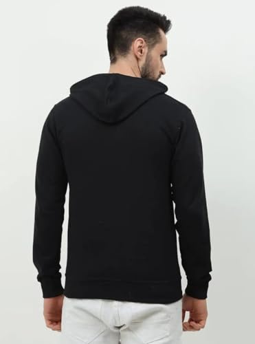 Image of Rudra Men Cotton Blend Hoodies Winter Wear Zipper Hoodie Hooded Sweatshirt Winter Hoodies Stylish Huddy Pullover Warm Hudi XL