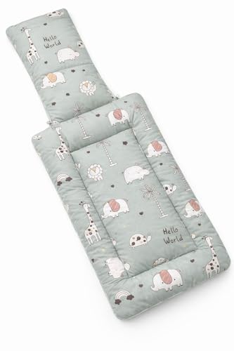 Image of VoiDrop 3 in 1 Baby Sleeping Bag /Baby Bedding Set for New Born, Baby Bed for New Born /Very Soft & Comfortable 0-12 Months /Foldable & Washable Cotton-Green Desgin
