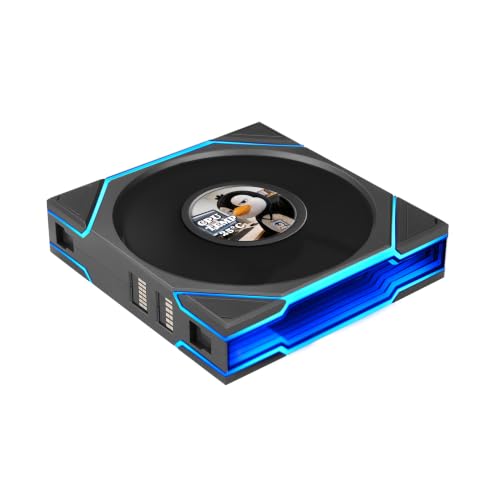Image of Lian Li UNI Fan TL LCD Flex 120 ARGB PWM Fan, (NOT Reverse) Black