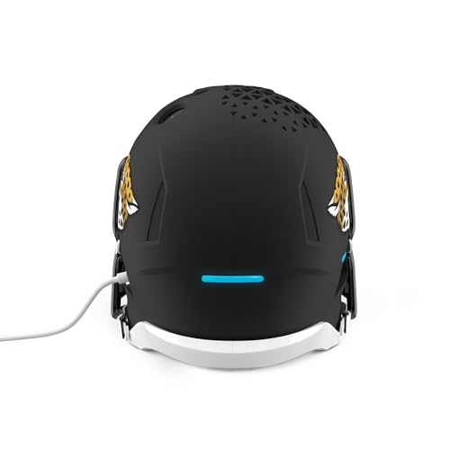 Image of NFL Echo Dot Bundle: Includes Echo Dot | Charcoal and Limited-Edition NFL Helmet Stand | Jacksonville Jaguars