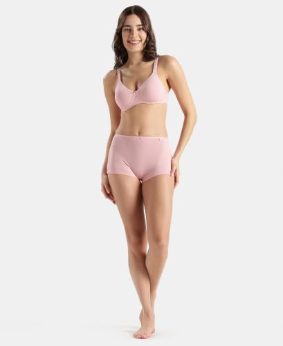 Image of Jockey SS04 Women High Coverage Super Combed Cotton Elastane Stretch Boy Leg (Pack of 2)