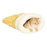 Saco de Dormir para Gatos semicerrado – Cálido Saco de Dormir de Invierno para Gatos, Cama Suave y Segura, Material cómodo y, Robusto | para casa, Dormitorio, salón, KA