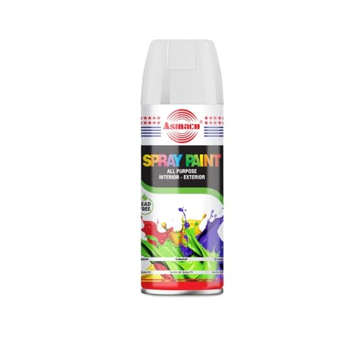 Asmaco Spray Paint - Matt White - 400 Ml - Set of 01