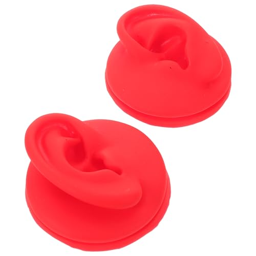 Modelos de orejas izquierda y derecha de silicona reutilizable para piercing