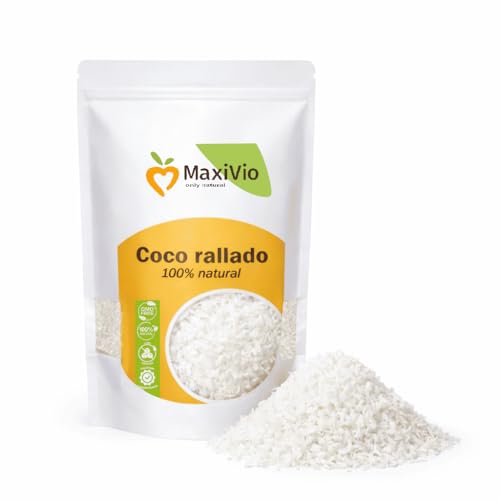 Coco Rallado Natural 1 kg | Coco Deshidratado para Repostería, Cocina y Postres | Ingrediente Natural Sin Azúcar Añadido