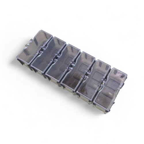 Image of Mayatra's Diecast Car Storage Display Box, 6 Compartments, Clear with Kraft Box