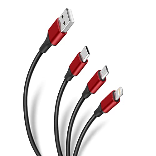 Periféricos, Personal Computer STEREN Cable 3 en 1, USB a Lightning/Micro USB/USB C POD-419