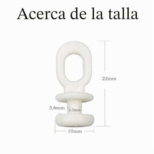 Miniatura 7 de Dcqq 100 Pcs Deslizador De Riel Gancho De Cortina Deslizador De Riel De Cortina Ganchos Deslizantes De Cortina Para Cortina Clips De Cortina Ganchos Para Cortinas Ventana Cortinas Ducha