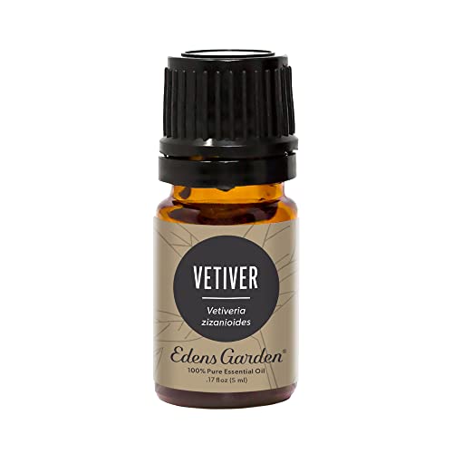 Edens Garden Vetiver Essential Oil, 100% Pure Therapeutic Grade (Undiluted Natural/Homeopathic Aromatherapy Scented Essential Oil Singles) 5 ml