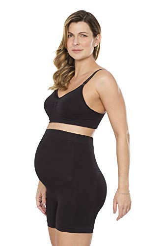 Plié Gestante Bermuda, Feminino, Preto, GG