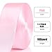 NESCCI 100 Yards Ribbon,1-1/2 Inch Pink Satin Ribbon,Single Face Satin Ribbons,Perfect for Gift Wrapping,Wedding Decoration,Handmade Bows, Wrapping Bouquet and More