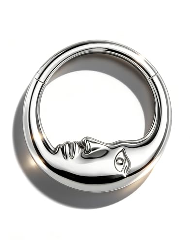 COCHARM G23 Solid Titanium Septum Ring 16G 10MM Septum...