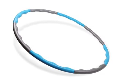 Hula Hoop, Removable and Adjustable, Hula Hoop Desmontable Fitness, 8 Piezas extraíbles, Hula Hoop extraíble de plástico(Azul)