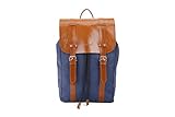  sugrbag popy - Zaino in jeans, colore: blu/marrone