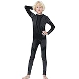 MEETYOO Thermounterwäsche Kinder, Lang Funktionsunterwäsche Kinder Seamless Skiunterwäsche Atmungsaktiv Funktionswäsche Sport Thermo Unterwäsche für Jungen Mädchen Sking Running Fußball