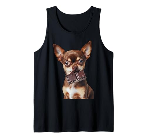 Design con chihuahua Cioccolato Chihuahua Canotta