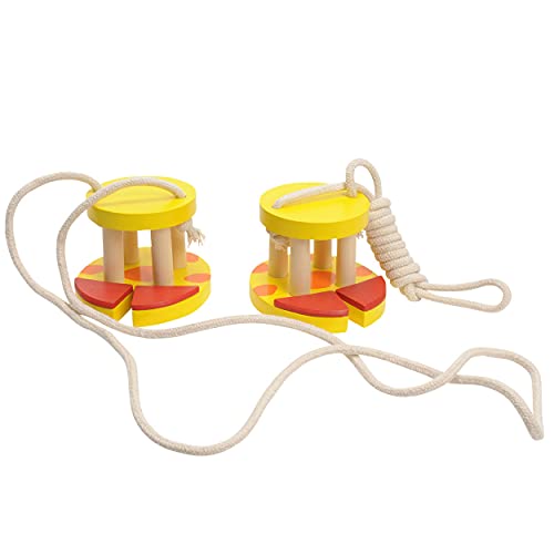 Jouetprive-Wooden Walking Bobbins-Giraffe