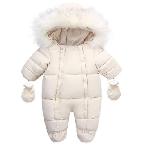 Baby Snowsuit Hooded Puffer Jacket Infant Winter Wear