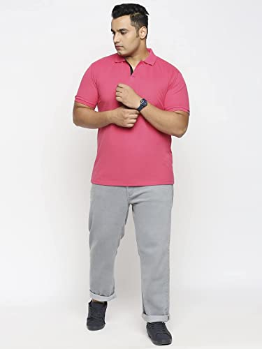 Image of Wear Your Opinion Men's Plus Size Half Sleeve Polo T-Shirt Combo (Set of 2)
