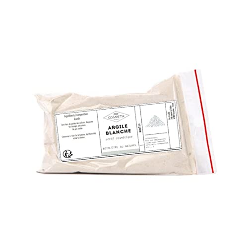 MyCosmetik - Argile blanche - Certifiée Ecocert COSMOS NATURAL - 100% d'origine naturelle - Qualité cosmétique - Douce | Fabriqué en France - 100 g