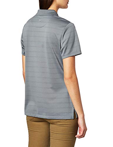 Callaway Women's Short Sleeve Opti-Dri Stretch Performance Golf Polo Shirt, Moisture-Wicking, Textured (Available in Plus), Quiet Shade, Large - image 3