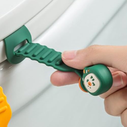 Cartoon Silicone Toilet Seat Lifter, Creative Anti-Dirt Tool for Toilets and Bathrooms, Practical Hygienic Support for All Toilets miniatura 3