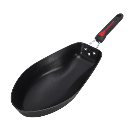 Qcwwy Sartén para Parrilla de Pescado de Acero Inoxidable Sartén en Forma de Pescado 3D Recubrimiento Antiadherente Menos Aceite Distribución Uniforme del Calor para Parrilla para Cocinar Platos de