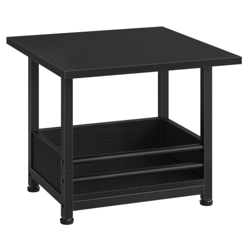 Image of HOOBRO Mini Fridge Stand, Mini Fridge Stand with Wheels and Storage Basket