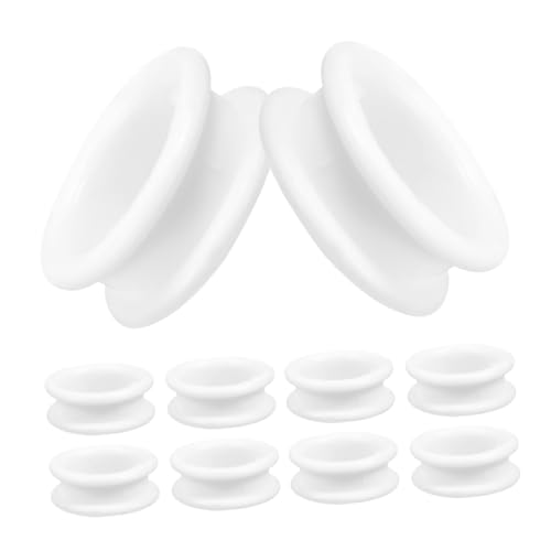 Ipetboom 10 Piezas Anillo Anillo Inserta Anillas Para Tijeras Agarre Ajustador De Tamaño De Anillo Invisible Cortaúñas Inserciones De Dedos De Tijera Tijeras De Uñas Gel De Sílice