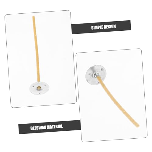 Mechas trenzadas para velas con base metálica 100 pcs VILLCASE miniatura 5