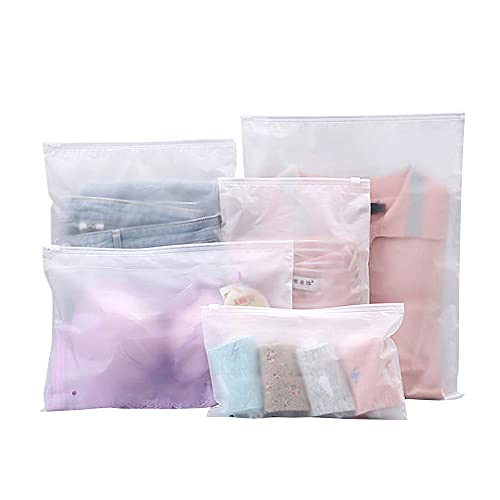 25 Pcs Resealable Ziplock Bags Plastic Hospital Bags Maternity Essentials Frosted Ziplock Seal Bag Travel Accessories Space Saver Storage Luggage Organiser Pouch for Home School Trip Hospital