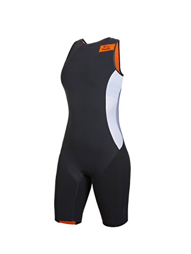Spiuk Sprint - Tritraje para Mujer, Color Negro/Naranja, Talla XS