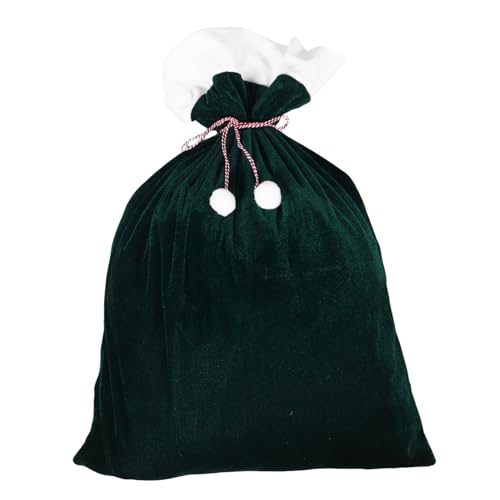 GARIOUANS 大型巾着式 袋 クリスマス用プレゼント収納袋 サンタ柄キャンディポーチ 繰り返し使える包装バッグ パーティーの配品や贈り物に