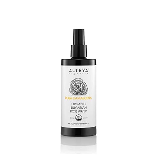 Alteya Organic Agua Floral de Rosa (Rosa Damascena) 200 ml – Spray (Vidrio) - 100% Puro Natural Bio con Certificado USDA, Vendido Directamente por el Cultivador y Destilador Alteya Organics