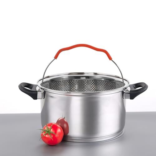 Cesta de vapor de 4l estable y práctica para calentar quesos o sopas sin quemarlos 8