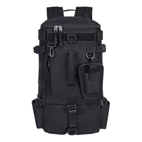 Mochila para - Mochila para Aparejos con Portacañas | Almacenamiento de equipo de señuelos de gran capacidad | Mochla impermeable de separación seca y húmeda para caminatas, viajes en kayak, co