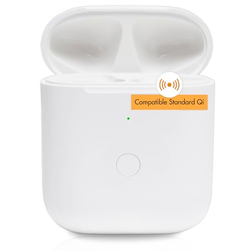Étui De Chargement Sans Fil AirPods Pro 1/2 - 660 MAh Remplacement Avec Bouton Bluetooth Pairing
