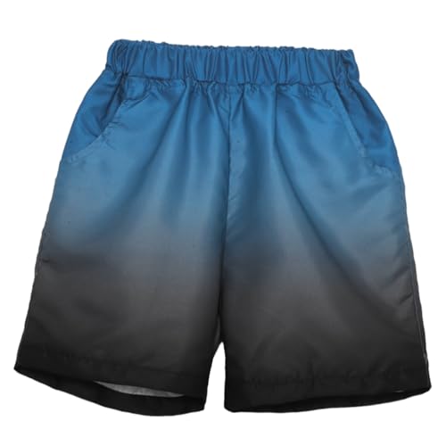 Kids Boys Striped Swim Shorts Quick-Dry Fabric Elastic Waistband for Surfing & Swimming3