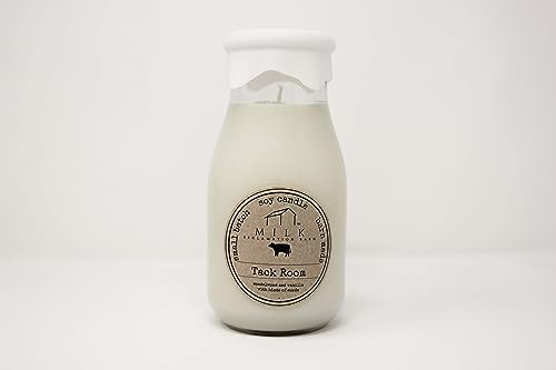 Farmhouse Style Milk Bottle Candle