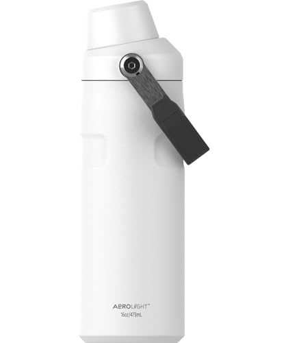 Image of STANLEY IceFlow Fast Flow Bottle, 16 oz, Chalk | Angled Spout Lid | Lightweight and Leakproof for Travel and Sports | Easy Carry Handle | Insulated Stainless Steel | BPA-Free