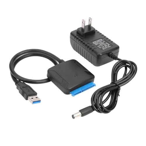 Cable adaptador SATA a USB 3.0 con fuente 12V miniatura 2