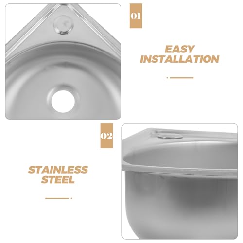 Lavabo simple pour camping évier mural d'éventail compact petite cuisine - 3