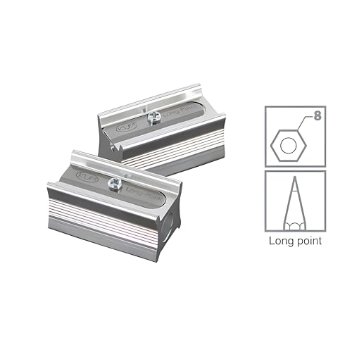 Kum 104.06.01 Magnesium Alloy 1-Hole Steel Blade Long Point Pencil Sharpeners