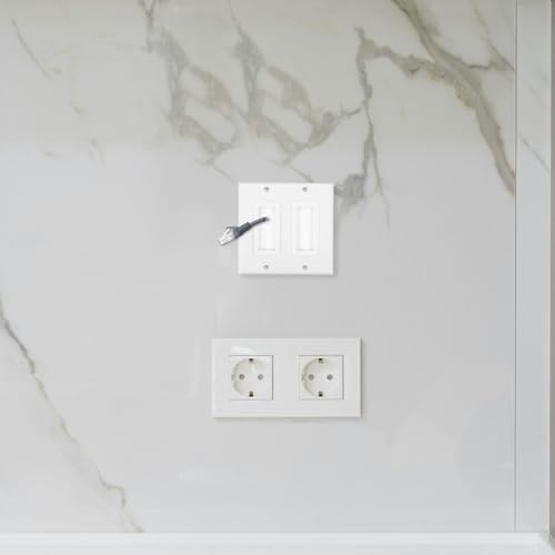 Placa de pared cepillo doble puerto con cerdas protectoras antianudado 5