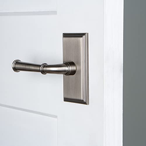 Image of Grandeur 824685 Carre Plate Double Dummy with Georgetown Lever in Antique Pewter