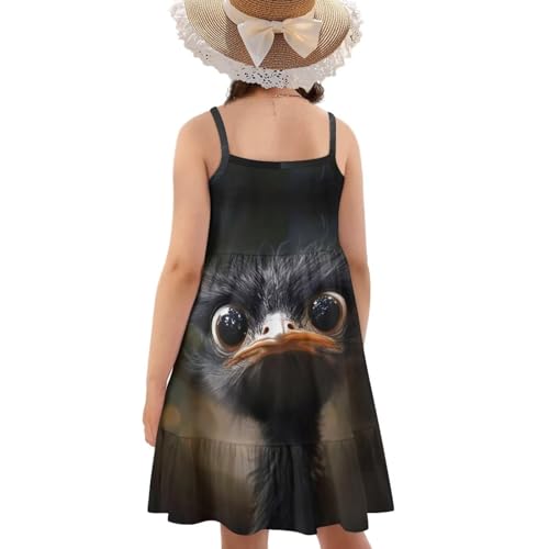 Upetstory Summer Spaghetti Strap Dress for Girls Kids Teen 3-14 Beach Sundress2