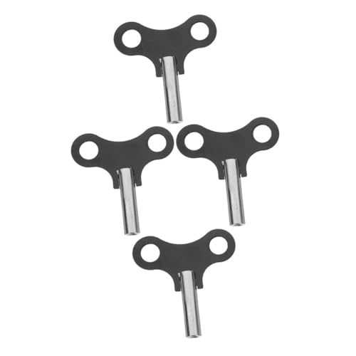 OATIPHO 4個 掛け時計の鍵 フランス時計巻き鍵巻きハンドル 4本(35オープン) 振り子 キー ブラケット の針のみ 交換機構 巻きチェーン修理ツール プロの巻き鍵 金属